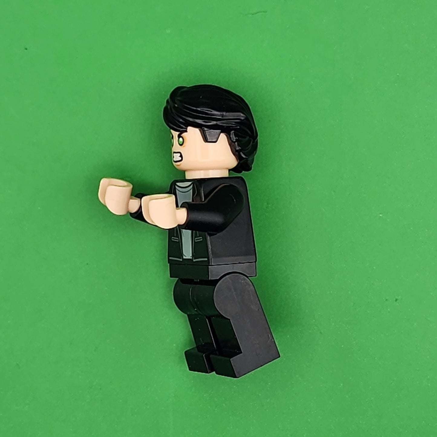 Lego Bruce Banner Minifigure sh408 Black outfit Leather Hulk Super Heroes