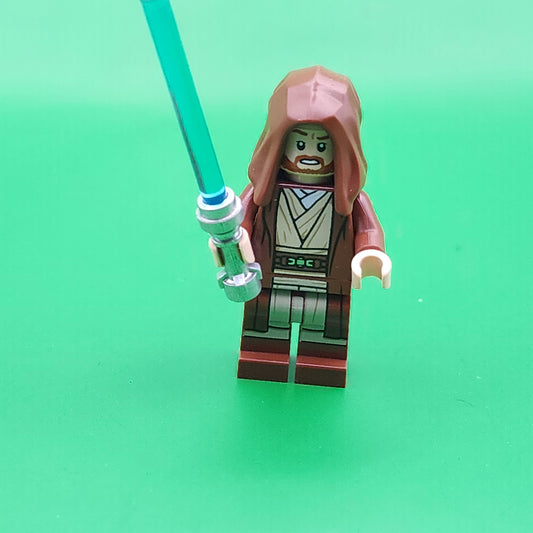 Lego Obi-Wan Kenobi Minifigure sw1220 Hood Lightsaber 75333