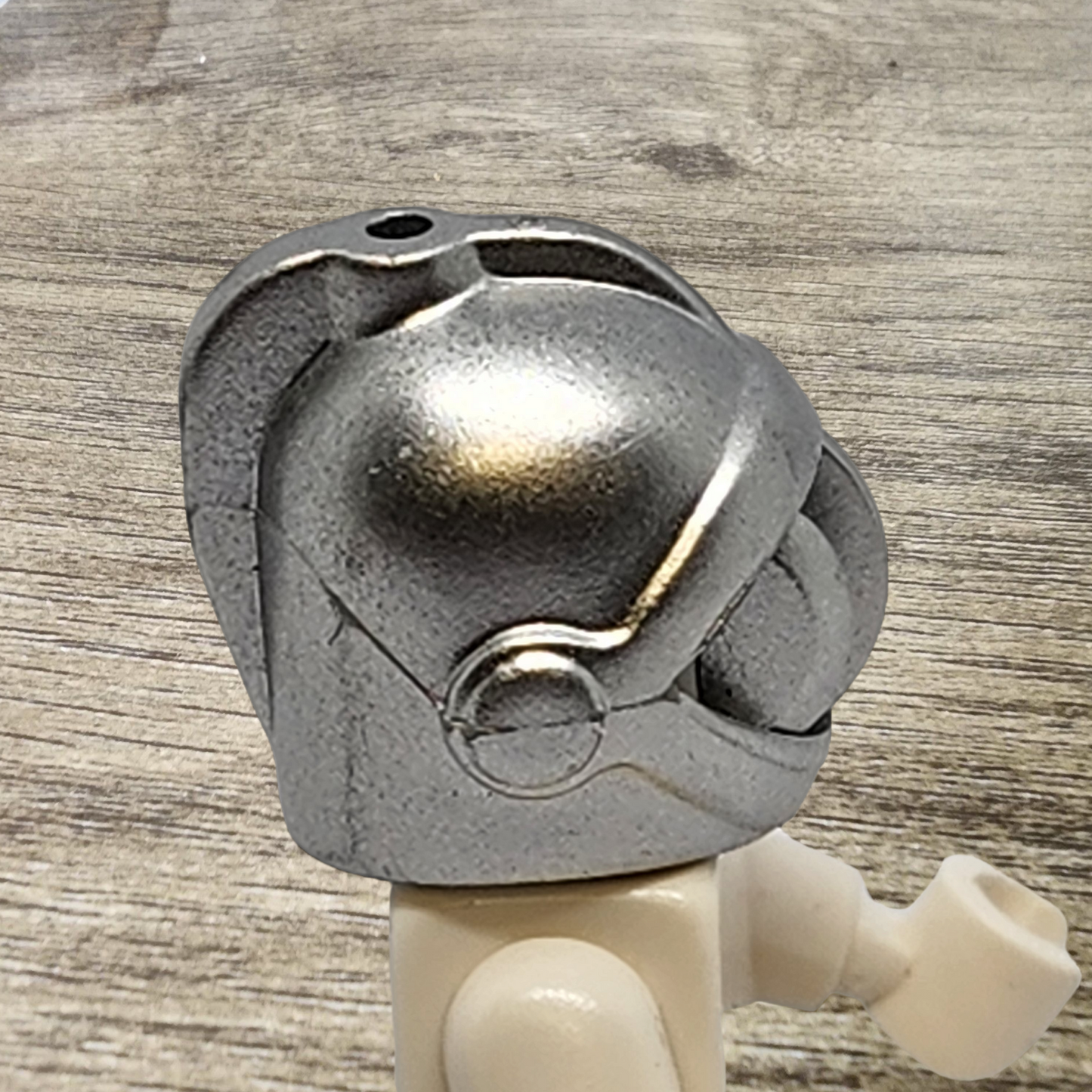 Lego Minifigure Castle Helmet fixed Face Grille Metallic Silver x167