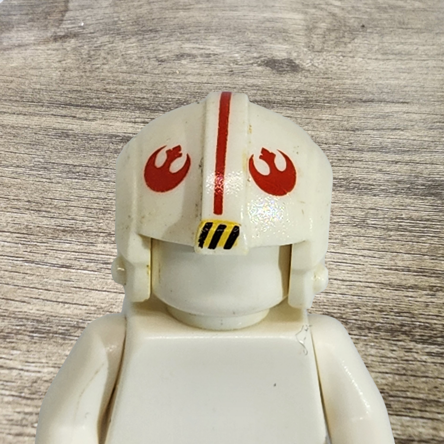 Lego Star Wars Helmet Rebel Pilot Red Logo and Stripe Headgear x164px2