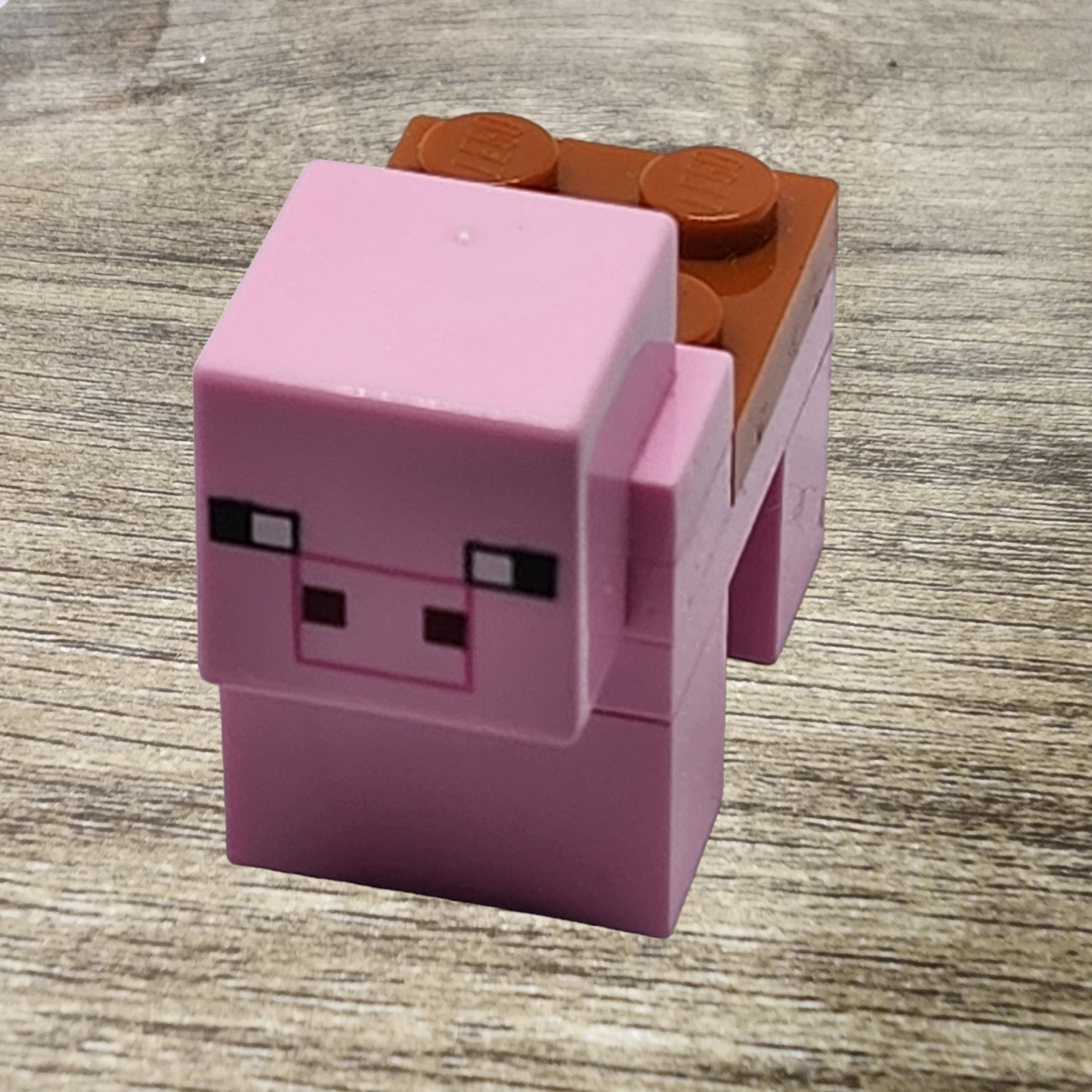 Minecraft Pig Lego Minifigure Pink Saddle Minepig04
